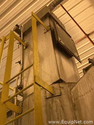 Flex Kleen Stainless Steel Bin Vent Style Dust Collector W large Stainless Bin H-5210