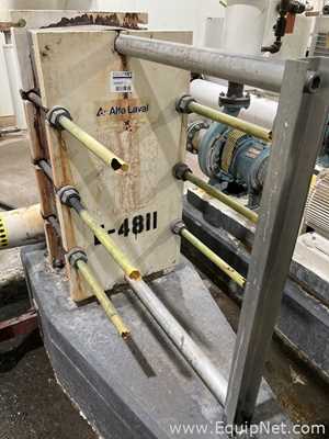 Approx. 60 Sq. Ft. Alpha Laval Stainless Steel Plate and Frame Heat Exchanger  E-4811