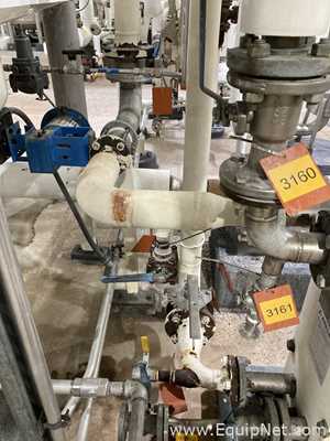 96.5 Sq. Ft. Alpha Laval Stainless Steel Plate and Frame Heat Exchanger  E-1516