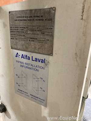 96.5 Sq. Ft. Alpha Laval Stainless Steel Plate and Frame Heat Exchanger  E-1516