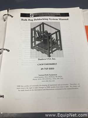 Equipamentos Diversos para Embalagens National Bulk Equipment 49-7SP-BBD