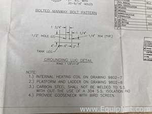 Tanque aço inox A.C.I. Fabricators . 80,000 Galão