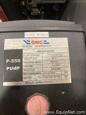 Bomba de Pistão GNC Industries P-550