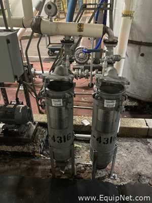 Lot Of Two Stainless Steel AFF Cartridge Filters F-4316 AandB