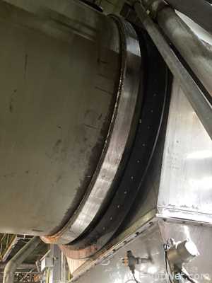 FMC 8 X 60 Foot Sanitary Stainless Steel Rotary Dryer  F-4607