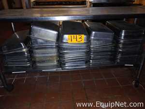 Lot of Five Assorted Stacks of Deep Pans