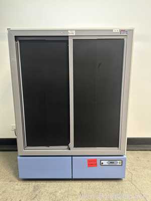 Thermo Fisher Scientific REL4504A Revco Double Sliding Glass Door Refrigerator