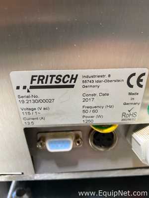 Fritsch PULVERISETTE 19 Grinder with Cyclone