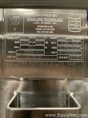 Stainless Technologies - ABEC 300 Liter Insulated Mobile Mixing Tank - V-3418