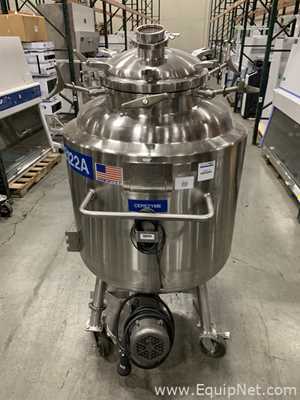 Precision Stainless 300 Liter Insulated Mobile Mixing Tank - V-3122A