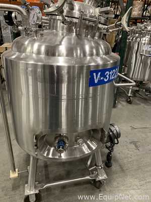 Precision Stainless 300 Liter Insulated Mobile Mixing Tank - V-3122A
