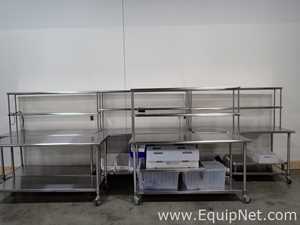 Mesa/Bancada aço inox Uline 