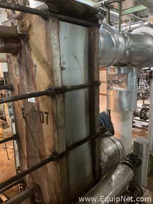 Alfa Laval Stainless Steel Plate And Frame Heat Exchanger Approximately 1000 Sq. Ft. E-4707