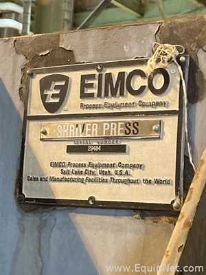 Prensa de Filtro Eimco Shriver  