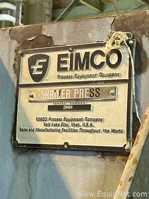 Prensa de Filtro Eimco Shriver  