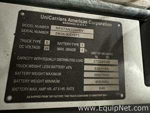 Empilhadeira UniCarriers Americas Corporation RPXT2W2G60BV