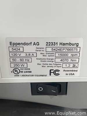 Centrífuga para laboratorio Eppendorf 5424