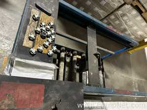 Materials Transportation Company Industrial Forklift Battery Transfer Cart with Roller Bed