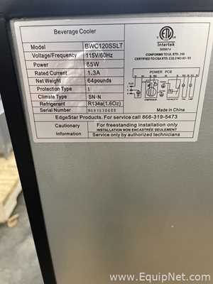 Refrigeradores Edgestar BWC120SSLT