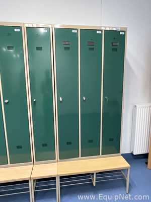 Lote de 12 Gabinete de Almacenamiento Plastmet 