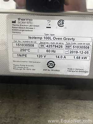 Thermo Fisher Scientific Isotemp 100L Oven Gravity Drying Oven