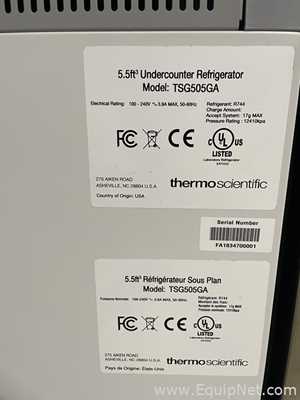 Thermo Scientific TSG505GA Undercounter Refrigerator