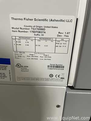 Congelador Thermo Fisher Scientific TSX70086D