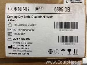 Lot of 3 Unused Corning Digital Dual Block Dry Bath Heaters With Heat Blocks