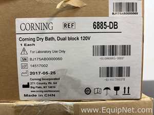 Lot of 3 Unused Corning Digital Dual Block Dry Bath Heaters With Heat Blocks