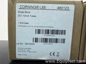 Lot of 3 Unused Corning Digital Dual Block Dry Bath Heaters With Heat Blocks