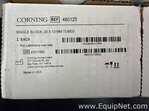 Lot of 3 Unused Corning Digital Dual Block Dry Bath Heaters With Heat Blocks