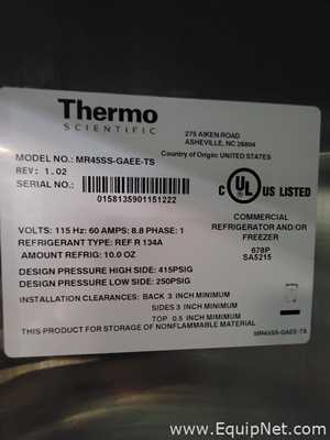 Refrigeradores Thermo Scientific MR45SS-GAEE-TS