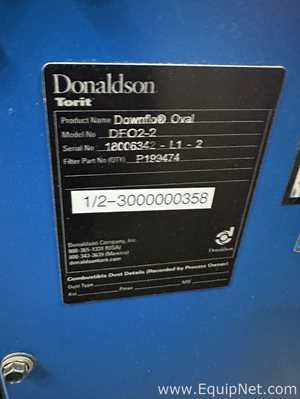Donaldson Torit Downflo Oval DFO2-2 Cartridge-Style Dust Collector