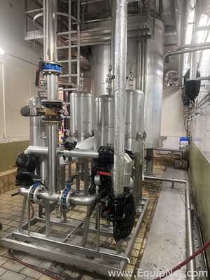 Vertical Tank with Filter Products Europe Filter Skid