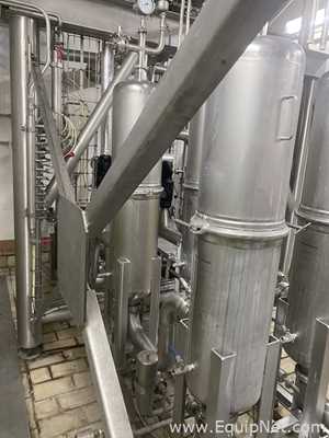 ETA Stainless Steel Horizontal Tank on Frame with Process Filter Skid