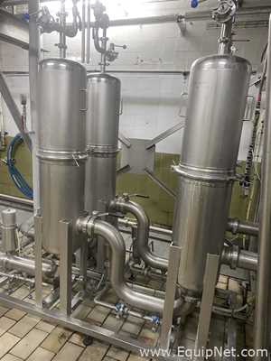 ETA Stainless Steel Horizontal Tank on Frame with Process Filter Skid