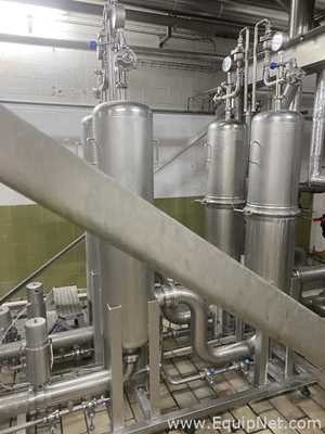 ETA Stainless Steel Horizontal Tank on Frame with Process Filter Skid