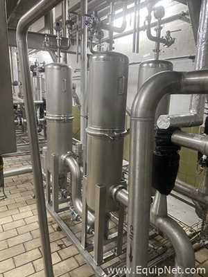 ETA Stainless Steel Horizontal Tank on Frame with Process Filter Skid