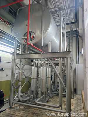 ETA Stainless Steel Horizontal Tank on Frame with Process Filter Skid