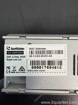 Linhas de Câmera GeoVision GV Series