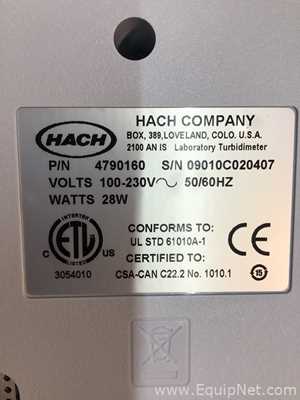 Hach 2100AN IS Turbidimeter