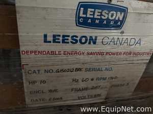 Unused Leeson Canada 10 HP 575 Volt Motor NIB