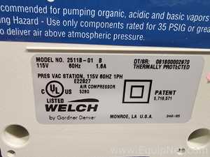 Lote de 2 Bomba de Vacío Welch 2511B-01