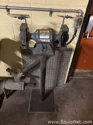 Lot Of Two Pedestal Grinders