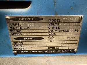 Hobart Brothers TR-300 Welder