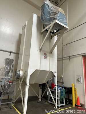 Industrial Dust Collector System with Hopper and Top-Mounted Blower