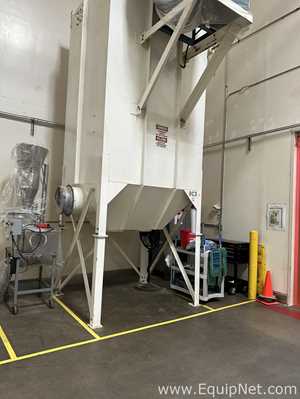 Industrial Dust Collector System with Hopper and Top-Mounted Blower