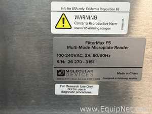 Molecular Devices FilterMax F5  Multi-Mode Microplate Reader