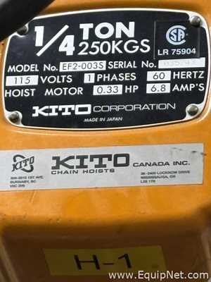 Kito Canada Inc. 1/4 Ton Hoist