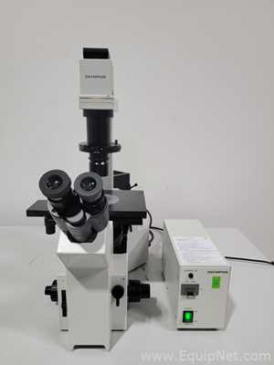 Olympus Optical Co Ltd IX50-S1F2 Microscope with Power Supply